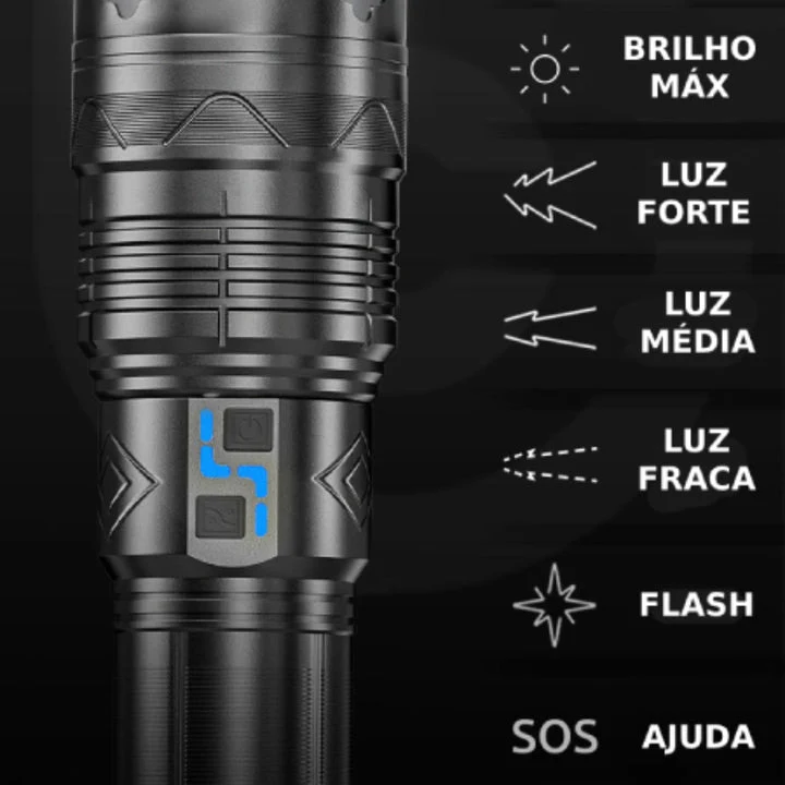 Lanterna Tática Titan T9 20.000 lúmens 3